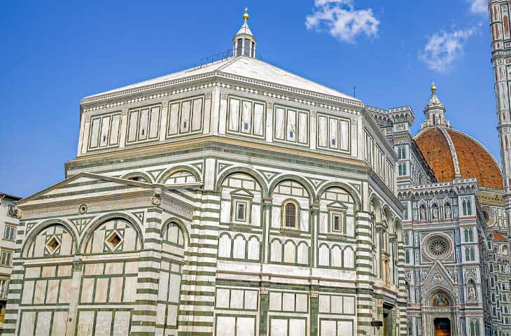 The florence cathedral (Cathedral of Santa Maria del Fiore) The Florence Baptistery